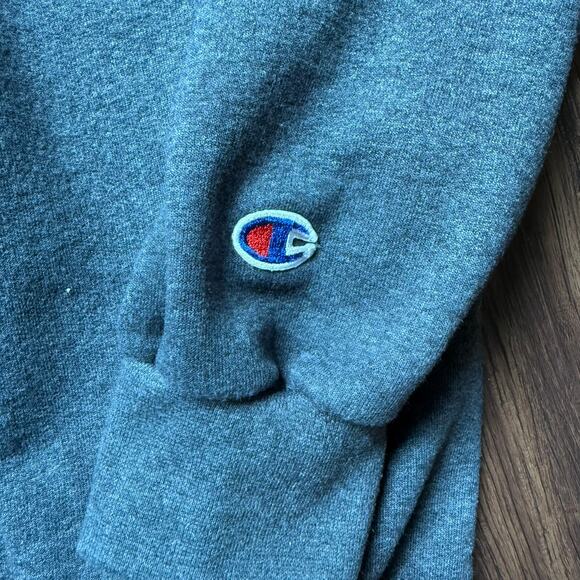 Champion Seminoles Gray Crewneck Sweatshirt Size L Embroidered Logo - Picture 7 of 7